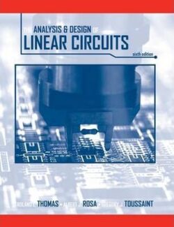 analysis and design of linear circuits r thomas a rosa g toussaint 6th edition 1