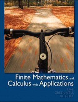finite mathematics and calculus with applications lial greenwell ritchey 9th edition