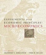 experiments with economic principles t bergstrom j miller