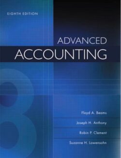 advanced accounting beams anthony clement lowensohn 8th edition