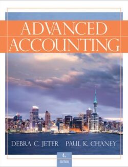 advanced accounting debra c jeter paul k chaney 4th edition