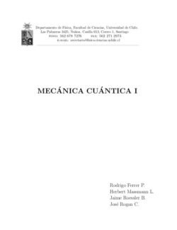 Mecánica Cuántica I – Rodrigo Ferrer P. – 1ra Edición