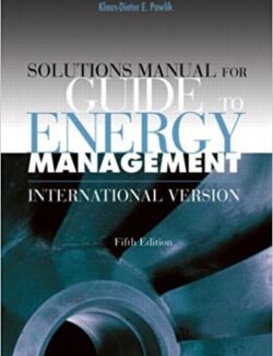 guide to energy management klaus dieter pawlik 5th edition