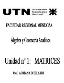 algebra y geometria analitica universidad tecnologica nacional