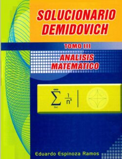 analisis matematico demidovich tomo iii eduardo espinoza ramos 1ra edicion