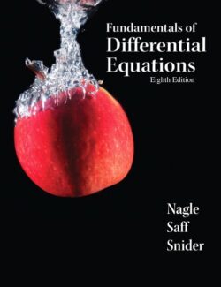 Fundamentals of Differential Equations - Nagle, Saff, Snider - 8th Edition