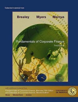 fundamentals of corporate finance stewart c myers alan j marcus richard a brealey 3rd edition