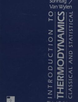 introduction to thermodynamics classical and statistical richard e sonntag gordon j van wylen 3rd edition 1