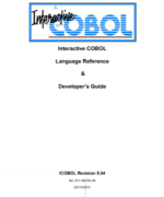 Interactive COBOL: Language Reference Developers Guide - ICOBOL - 1st Edition
